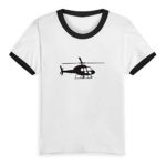 HIGASQ Unisex Baby Helicopter O Neck Toddler’s Short Sleeve Baseball T Shirt for 2-6 Boys Girls Black