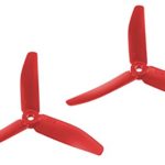 AvatarRC Geniune HQ 5040-3 (5x4x3) Tri Blade Mr Steele Red Propellers for 250 Size Quadcopters, Drones, and Multi-rotors – Perfect for 210mm to 300mm frames
