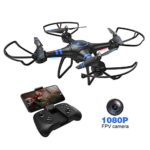 AKASO A31 Drone with Camera WiFi 1080P FPV Live Video RC Quadcopter Drone for Beginners Adults Kids, Bright LED Light, Altitude Hold, Headless Mode – Easy to Fly Gift Toy for Boys and Girls