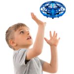 Hand Operated Drones for Kids or Adults – Scoot Hands Free Mini Drone Helicopter, Easy Indoor Small Orb Flying Ball Drone Toys for Boys or Girls (Blue)