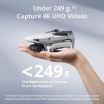 DJI Mini 4K, Drone with 4K UHD Camera for Adults, Under 249 g, 3-Axis Gimbal Stabilization, 10km Video Transmission, Auto Return, Wind Resistance, 1 Battery for 31-Min Max Flight Time, Intelligent Flight