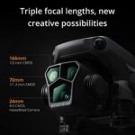 DJI Mavic 3 Pro Fly More Combo with DJI RC (screen remote controller), Flagship Triple-Camera Drone with 4/3 CMOS Hasselblad Camera, 15km Video Transmission, three Batteries, Charging Hub, and more