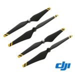 DJI Phantom 2 & 3 Series Carbon Fiber Reinforced Self-Tightening Propellers Props, 24 x 12.7cm, 2 Pack, Black with Yellow Stripes