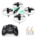 Mini Drone, RC Quadcopter LED UFO, 4 Channel 2.4 Ghz 6-Axis Gyro Helicopter with Altitude Hold, One Key Return Home, Long Flight Time Beginner Drone, Easy Flying Toys for Kids and Adults