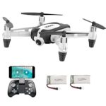 GoolRC Drone with Carema Mini Drone T700 WiFi FPV 720P G-Sensor Altitude Hold RC Training Quadcopter for Beginners Kids w/ 2 Battery