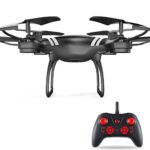 Kanzd Wide Angle Lens HD Camera Quadcopter RC Drone WiFi FPV Live Helicopter Hover (Black)