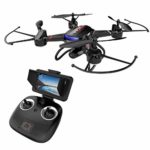 Holy Stone F181G Drone with Camera 5.8G FPV Live Video for Kids Beginners Adults Quadcopter with HD LCD Transmitter, RC Helicopter Airplane with Altitude Hold 3D Flip Headless Mode, Modular Battery