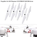Dilwe Self-Locking Propellers Blades, 8Pcs CW CCW Propeller Blades Quick Release Quadcopter Accessory for DJI Phantom 1/2/3/3PRO/FC40/E300