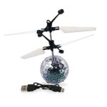 Flipo Cyber Flyer Kids Toys, Infrared Induction Flying Mini Drone, Flying Disco Ball with LED Flashing Lights, Indoor and Outdoor Flying Magical Ball, Hand Controlled Drones for Kids and Adults