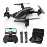 Holy Stone HS165 GPS FPV Drones with Camera for Adults 1080P HD, Foldable Drone for Beginners with Auto Return Home, Follow Me, Circle Fly, Tap Fly, Includes 2 Batteries and Carrying Case