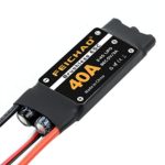 FEICHAO 40A Brushless ESC 2-4S Speed Controller with 5V 3A BEC for Fixed Wing DIY RC Multi-axis Aircraft Drone Helicopter (4Pcs Short Cable)