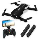 Drones with 1080P HD Camera for Beginners,JJRC H71 Foldable Drone with Optical Flow Positioning, FPV WiFi Live Video Quadcopter for Adults,22mins Long Flight Time Rc Drone-Altitude Hold (Black)