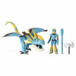 Dreamworks Dragons, Stormfly and Astrid, Dragon with Armored Viking Figure, for Kids Aged 4 and Up