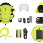 QYSEA FIFISH V6 Underwater Drone + VR Box + 100M Cable + Spool + 64G Internal Storage + HDMI Box + Travel Case Bundle