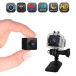 Mini Hidden Spy Camera Full HD 1080P Cam Waterproof with Night Vision and Motion Detective Security Cameras for Home Car Drone Office Outdoor