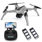 JJRC X5 Drone with 1080P HD Camera Live Video, 5G WiFi FPV GPS Return Home Quadcopter with Brushless Motor,36mins(18+18) Long Flight Time Drone for Adults, Follow Me, Long Control Range (Gray)