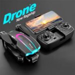 FPV Drone With Two Directions ESC Camera Brushless Motor Drones 2.4G RC Quadcopter With Cool LED Lights, Altitude Hold, Obstacle Avoidance For Adults Beginner