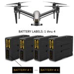 DJI Inspire 1 | 2 – FAA Drone Labels (4 Sets of 3) + FAA UAS Registration ID Card for Commercial Pilots, Bonus: 4 Battery Labels