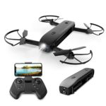 Holy Stone FPV Drone with Camera 1080P HD Foldable Drones for Adults with Optical Flow Positioning, RC Quadcopter with Handheld Camera Mode, Portable Charger Function, Modular Battery,8G TF Card,HS161