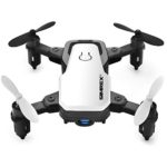 SIMREX X300C Mini Drone with Camera WiFi HD FPV Foldable RC Quadcopter Rtf 4CH 2.4Ghz Remote Control Headless [Altitude Hold] Super Easy Fly for Training, White