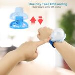 CheerWing Mini Drone for Kids, One Key RC Watch Control Small UFO Flying Toys with LED Night Lights Easy to Operate for Beginners Boys Girls Blue