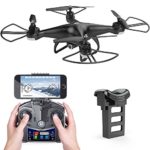 Holy Stone HS110D FPV RC Drone with Camera 720P HD 120° FOV Live Video RTF Wifi Quadcopter for Kids and Beginners RC Helicopter with Remote Control Altitude Hold Headless Mode One Key TakeOff 3D Flips