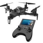 Holy Stone HS230 RC Racing FPV Drone with 120° FOV 720P HD Camera Live Video 45Km/h High Speed Wind Resistance Quadcopter with 5.8G LCD Screen Real Time Transmitter Includes Bonus Battery