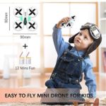 Mini Drone for Kids – RC Nano Quadcopter LED Indoor Drone for Kids and Beginners w/Altitude Hold, Headless Mode, 3D Flips, One Key Return, Speed Adjustment Kids Toys for Boys and Girls