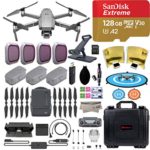 DJI Mavic 2 Pro Drone Quadcopter with Fly More Combo, Hasselblad Camera, 3 Batteries, PGY ND Filters & Pad Holder, 128GB Extreme Micro SD, Landing Pad, Signal Booster, Waterproof Hard Carrying Case