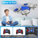 Oddire Mini Drone for Kids 8-12 & Adults, Drones & Cars 2 in 1 Toy with One Key Take Off-Landing, Altitude Hold, Headless Mode, 360° flip, Car Mode, 2 Batteries, Gift Kids Toys for Boys and Girls