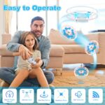 Mini Drone for Kids, 2.4Ghz Remote Control Drone, 360 ° Flips Auto Hovering Beginner UFO Drone, Headless Mode, One Key Return Small Quadcopter, Helicopter Drone Toy with LED Lights for Boys Girls Gift