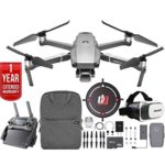 DJI Mavic 2 Pro Drone Quadcopter with Hasselblad Camera and 1-inch CMOS Sensor Bundle with Drone Landing Pad, 32GB Memory Card, Backpack, VR Viewe and 1 Year Extended Warranty