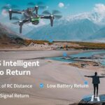 HYTOBP GPS Drone with 4K Camera for Adults, S166 Drone Under 249g 5GHz Transmission 3 Batteries, 90° Adjustable Lens, Auto Return, Follow Me, Brushless Motor Drones for Adults and Beginners (Black)