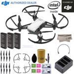 DJI Tello Quadcopter Drone Boost Combo with HD Camera and VR, comes 3 Batteries, 8 Propellers, Powered by DJI Technology and Intel 14-Core Processor, Coding Education, Throw and Go