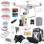 DJI Phantom 4 PRO Drone Quadcopter Bundle Kit with 3 Batteries, 4K Professional Camera Gimbal and MUST HAVE Accessories