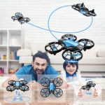 4DRC V8 Mini Drone for Kids Children RC Quadcopter with 3 Batteries Longer Flight Time, Altitude Hold, Headless Mode, Throwing GO, 3D Flip and 3 Speed Modes Aeroplane for Beginners
