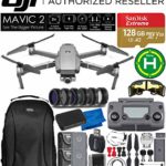 DJI Mavic 2 Zoom Drone Quadcopter with 24-48mm Optical Zoom Camera and SanDisk Extreme 128GB MicroSDXC UHS-I Card (2X Battery) Essential Bundle