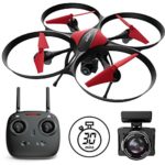 Force1 U49C Drone with Camera for Beginners – HD Beginner Drone Quadcopter w/ Altitude Hold, 15-min Long Flight Time & Extra Battery – 720P RC Camera Drones for Kids and Adults