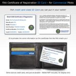 FAA Drone Labels (2 Sets of 3) for Mavic 3 + FAA UAS Registration ID Card for Commercial Pilots + Lanyard and ID Card Holder + Optional Battery Labels