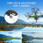 Drone with Camera for Kids /Adults /Beginners – 1080P HD Drones for Adults, with 120°Wide-Angle Camera Drone , girls / boys gift, Safe Design & Easy to Control with Remote/APP/Voice, 18 mins Fight Time