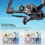 SANROCK X103W Drones with 2.7K UHD FPV Camera for Adults Kids, Foldable RC Quadcopter Live Video with 120° Wide Angle 90° Adjustable, Gesture Control, Route Mode, Headless Mode, Gravity Sensor