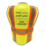 KwikSafety (Charlotte, NC) PILOT | Drone Safety Vest | Class 2 ANSI Compliant FAA Licensed | 360° High Visibility Reflective UAG Work Wear | Hi Vis Certified Commercial Pilot Men & Women | XL