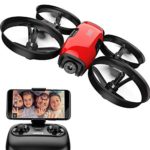SANROCK U61W Drone with Camera for Kids and Beginners, APP and Remote Control 720P HD FPV Quadcopter, Intelligent Operation Altitude Hold, Headless Mode, One Button Take Off/Landing, Emergency Stop