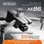 Bingchat GPS Professional Drone with Camera 4K for Adults, 3 Axis Gimbal EIS for Video, 82 Mins Real Flight Time, 19685ft Long Range, 5G Digital Easy Cable Connection Way, Professional Laser Obstacle