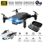 GPS Drone Camera FPV for Adults and Kids, Live Video S66 720P 4k Drone Quadcopter with Carrying Bag Wide Angle Camera Adjustable HD WiFi Function Follow Me Headless Easy to Use for Beginner