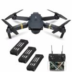 Drone With Camera Live Video, EACHINE E58 WIFI FPV Quadcopter With 120° Wide-angle 720P HD Camera Foldable Drone RTF – Altitude Hold, One Key Take Off/Landing, 3D Flip, APP Control ?3Pcs Batteries?