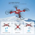 Holy Stone HS200 FPV Drone with Camera 720P HD Live Video for Adults & Kids RC Wifi Quadcopter with Voice/App Control, Altitude Hold, 3D Flip, One Key Function, 2 Batteries, Easy to Fly for Beginners