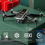 Durable Brushless Motor Drone with Camera for Beginners, CHUBORY A68 WiFi FPV Quadcopter with 1080P HD Camera, Auto Hover, 3D Flips, Headless Mode, Trajectory Flight, 2 Batteries, Carrying Case