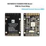Matek PDB for Fixed Wings, 4x BEC Power Distribution Board (9-30V DC Input, 3.3V 500mA Cont, 104A Current Sensor)