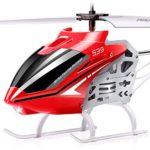 SYMA RC Helicopter, S39 Aircraft with 3.5 Channel,Bigger Size, Sturdy Alloy Material, Gyro Stabilizer and High &Low Speed, Multi-Protection Drone for Kids and Beginners to Play Indoor-Red